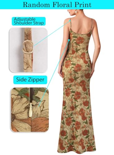 Image of VFSHOW Womens Sexy Spaghetti Strap Formal Prom Evening Gala Long Maxi Dress