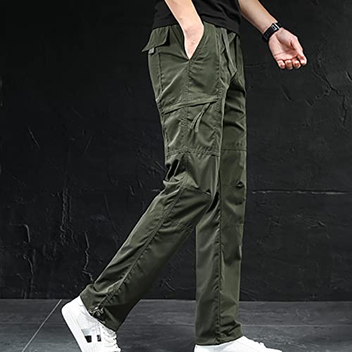 Men's Cargo Pants Casual Lightweight Workwear Trousers Quick Dry Tactical Joggers Straight Athletic Sweatpants4