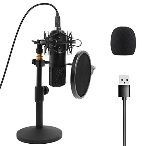 Microfone USB Studio PC profissional 192KHZ/24Bit Podcast Kit de microfone condensador cardioide com