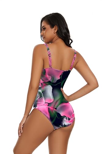 Aqua Regina Plus Size Swimsuit for Women One Piece Bathing Suit Ruched Tummy Control Adjustable Swimwear3