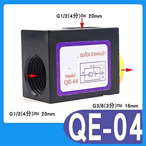 Soupape de décharge rapide pneumatique QE-04 connecteur pour purge d'air comprimé