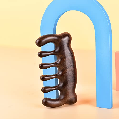 Experience Relaxation: MUJIANG Wooden Hair Comb Massage Embrace Cute Bear!