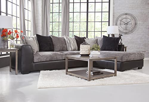 American Furniture Classics Casual Comfort Charcoal & Black L Shaped