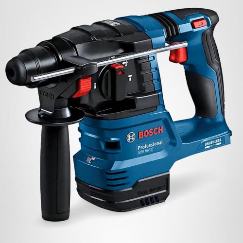 Bosch Professional 18V System Akku Bohrhammer GBH 18V-22 (mit SDS plus, KickBack und Vibration Control, ohne Akku/Ladegerät) Battery Powered