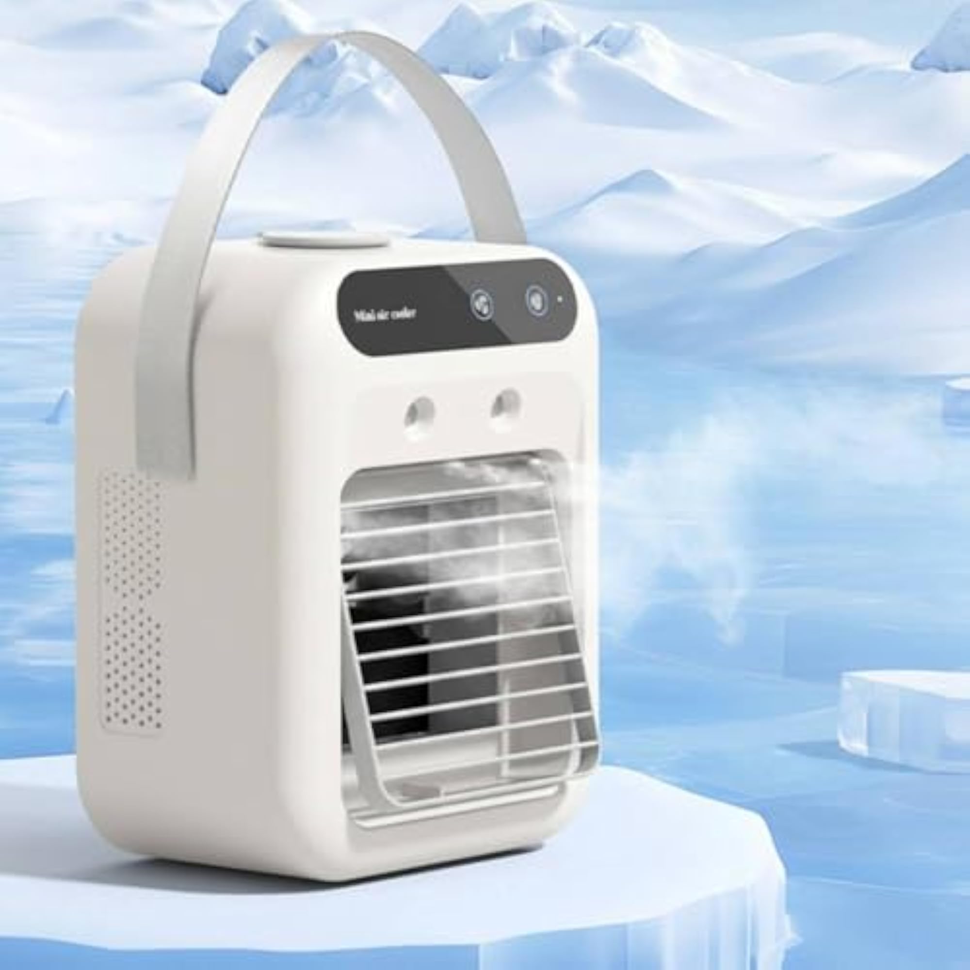Portable Mini Air Cooler with Double Spray Mist
