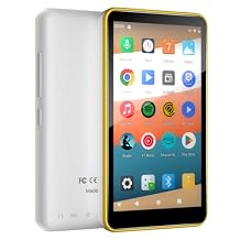 Android MP3 Player for Kids with Bluetooth Yellow