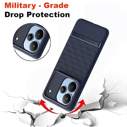 Image of Shockproof Case for Realme P4 5G | Full Camera Protection | TPU Flexible Back Cover for Realme P4 5G (Steel Blue)
