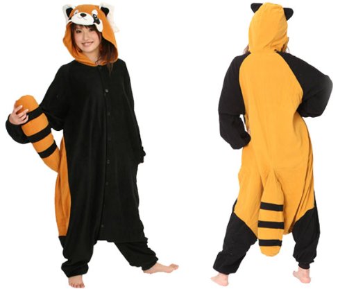 Amazon | レッサーパンダ 着ぐるみ（きぐるみ） フリース地 大人
