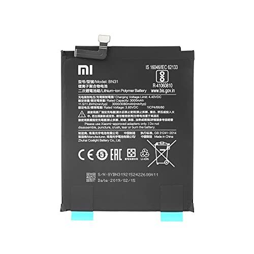 Image of MobiSpare Orignal BN31 3080 mAh Battery Compatible for Mi A1 & Redmi Y2 (Orignal with 100% Battery Health)
