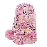 Xeryus Estojo Escolar Mini Mochila Rosa Desenho Animado