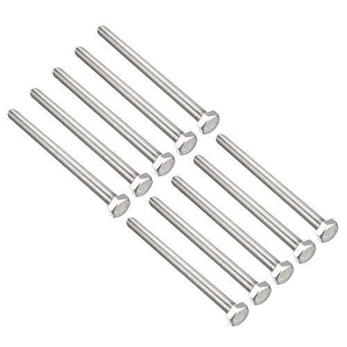 Tornillos hexagonales M8 de acero inoxidable contra el óxido, pack uxcell de 120 mm