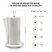Homemaxs Paper Towel Holder, Paper Towel Holder Countertop for Kitchen - Marble Design, Double Fastening Paper Towel Dispenser with Weighted Anti-Skid Base and Elegant Handle
