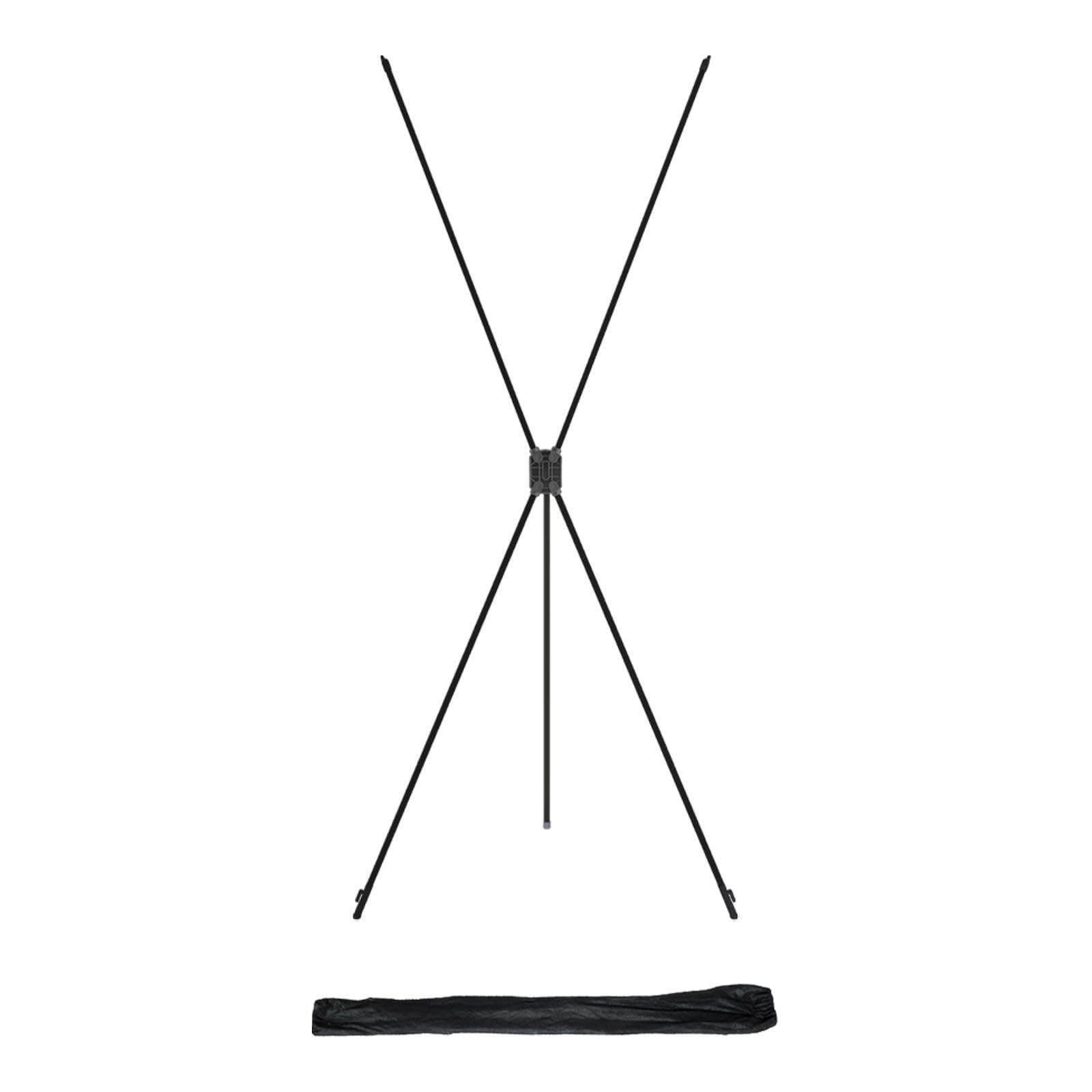 Zanthicia Sign Stand Floor Standing Portable Easily Set Up Presentations Vendor Events Shopping Advertising Banners Wedding Celebrations Easily Set Up Tripod, black, 80x180cm
