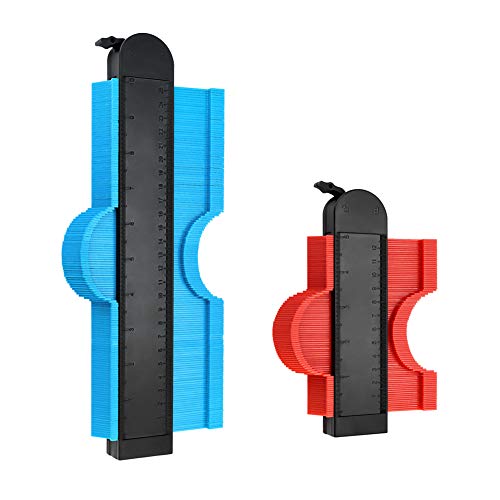 Konturenlehre mit Schloss, Kunststoff-Lineal, Konturenlehre, Kopiermaschine für präzises Kopieren unregelmäßiger Konturenlehre, perfekte