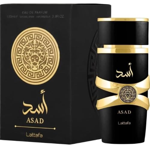 Perfume Asad Black de Latafa Eau De Parfum100ml - Masculino