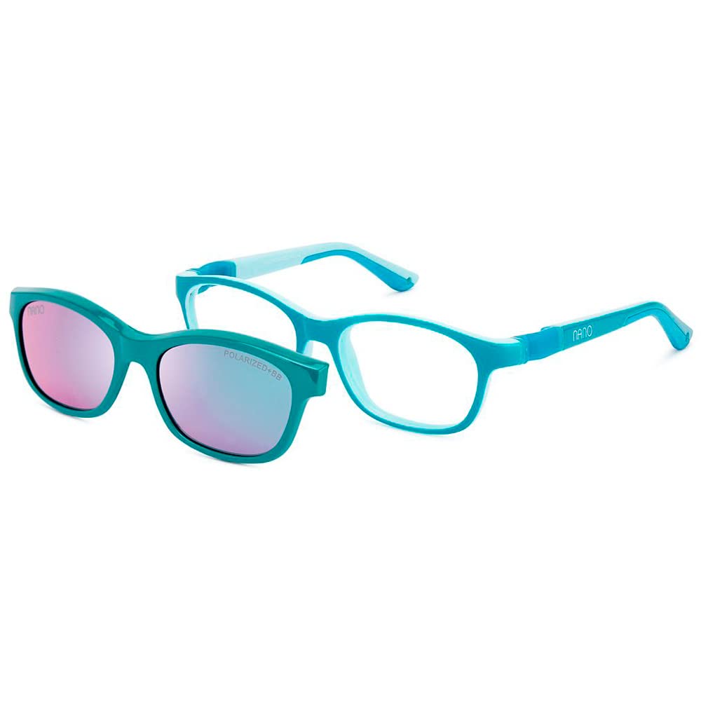 GAFAS NANO SOLAR CLIP CAMPER SC 3.0 BICOLOR TURQUESA/MENTA, PARA 4-6 AÑOS, TALLA 44