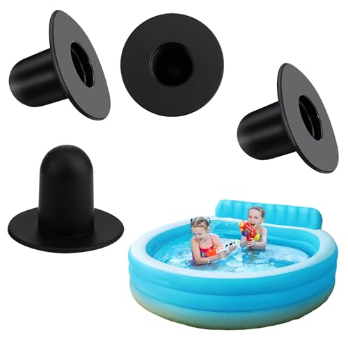 4 Pièces Bouchons de Piscine, Bouchon Piscine, Bouchon Vidange Piscine, Bouchon Spa, Bouchons Muraux pour Piscine, Trou de Crépine, Pompe de Filtre Bouchon de Vidange,...