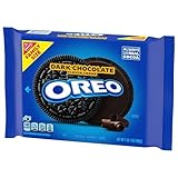 OREO Dark Chocolate Crème Chocolate Sandwich Cookies, Family Size, 17 oz
