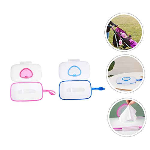 Boîte à lingettes avec bouton-pression sangle amovible et fermeture hermétique