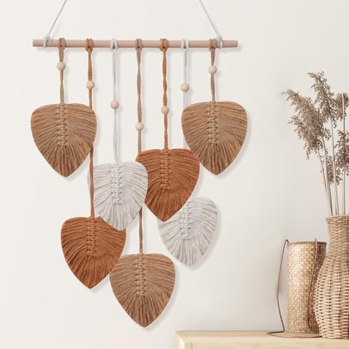 EaseMyKit Wall Hanging Decor Leaves Tapestry, Boho Wall Decor Woven...