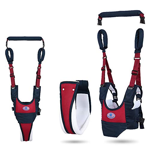 Woltechz Baby Walker Toddler Walking Harness, 4 in 1 Functional Adjustable Baby Walking Assistant for Baby, Safety Stand Up and Walking Learning Helper for Baby 7-24 Months (Blue)