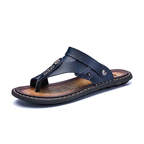 Men Sandals Genuine Split Leather Men Beach Sandals Men Casual Shoes Flip Flops
