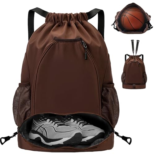 YOUYIKE Mochila Cuerdas para Mujer Hombre, Mochila de Tenis Capacidad para Dos Raquetas, Resistente al Agua, Bolsa de Deporte con Compartimento Inferior, para Compras Deporte Viaje