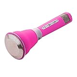 VERKB Universal Wireless Microphones, 3-in-1 Portable Karaoke Player KTV With Bluetooth Wireless Speaker Compatible for Apple Iphone Android Smartphone Pc(Quite Pink)