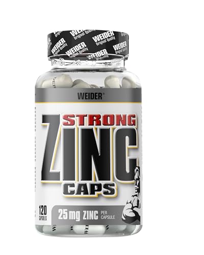 Weider - Strong Zinc Caps - Hochdosiertes Zinkcitrat für optimale Unterstützung - Immunsystem stärken -180 Kapseln