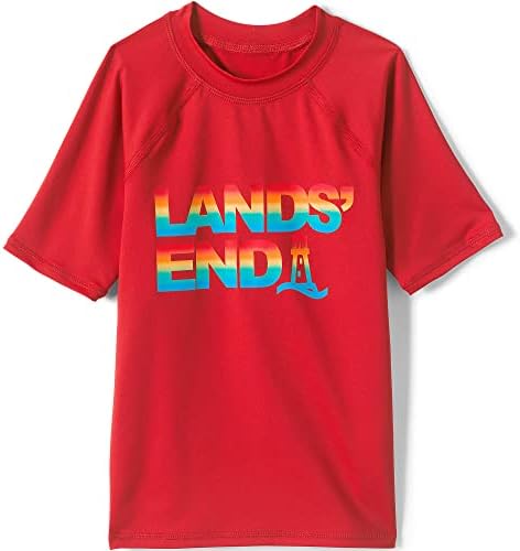 Lands' End B SS Graphic Rash Guard Lands End Logo Kids X-Small