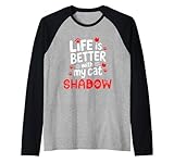 Chat nommé Shadow! Excellent pour les propriétaires de chats qui ont nommé leur Cat Shadow. Excellent chat pour les amoureux des chats dont le chat est appelé Shadow. Parfait cadeau d'anniversaire ou de Noël. Inscription Life is better with my cat Shadow.