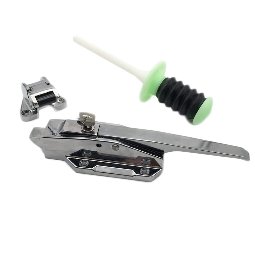 Sdgcfgjw Chrome Freezer Handle, Door Handle Tight Hand Lock Kit Convex Freezer Safety Oven Quick Freeze