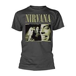 Nirvana Torn Edge Homme T-Shirt Manches Courtes Anthracite Regular/Coupe Standard - Les Beatles, Paul McCartney, John Lennon, RIngo Starr, George Harrison