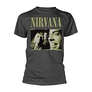 Nirvana Torn Edge Homme T-Shirt Manches Courtes Anthracite Regular/Coupe Standard - Les Beatles, Paul McCartney, John Lennon, RIngo Starr, George Harrison