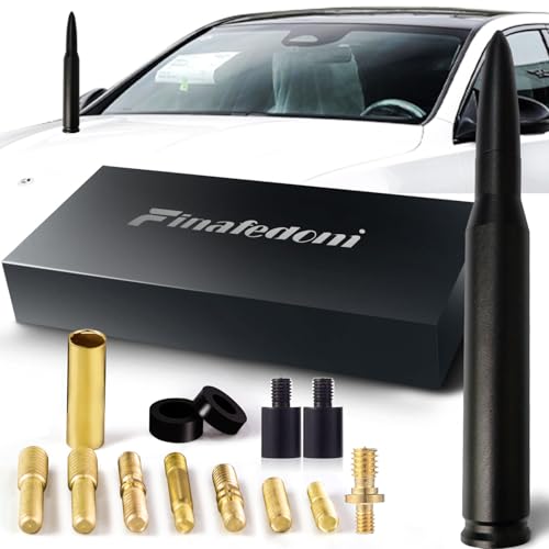 Finafedom Black Bullet Antenna 50 Cal Bullet Car Truck Antenna Replacement