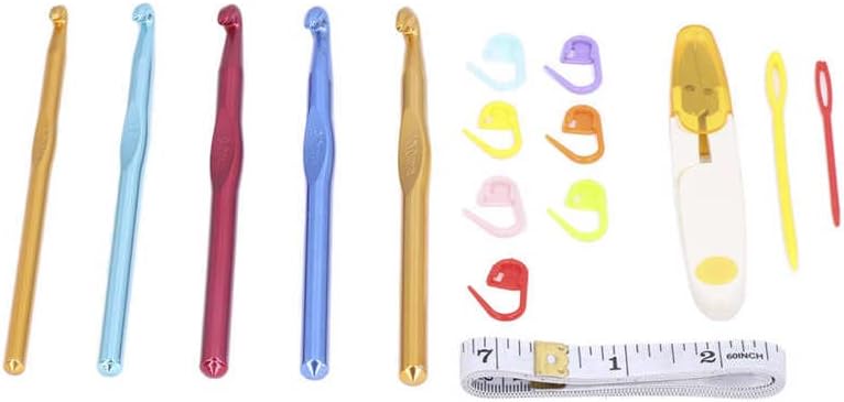 Knitting Needles Set DIY Making Crochet Hooks for Scarves for Hats