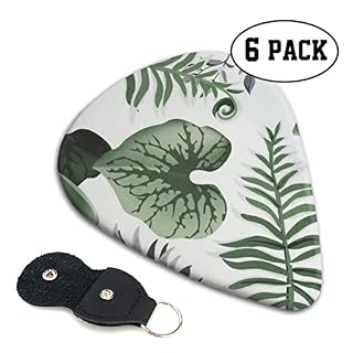 ASDTEHCY Lot de 6 médiators en celluloïd, feuilles tropicales mélangées, fins, moyens et lourds pour guitares… - Les Beatles, Paul McCartney, John Lennon, RIngo Starr, George Harrison ASDTEHCY Lot de 6 médiators en celluloïd, feuilles tropicales mélangées, fins, moyens et lourds pour guitares… – Image 4