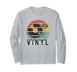 Vinyl Turntable Records Music LP DJ Vintage Sun レコードプレーヤー 長袖Tシャツ