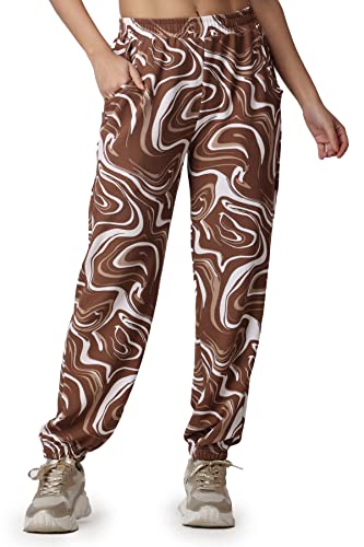 Image of POPWINGS Casual Printed Joggers for Women || Stylish Western Women Joggers for Summer || Pull-On Women Joggers Pants || Women Joggers for Summer