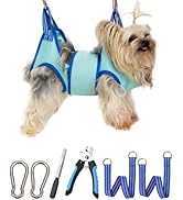 Kkiimatt Dog Pet Grooming Hammock,XXS Dog Hanging Harness for Nail Clipping, Dog Trimming Cutting...
