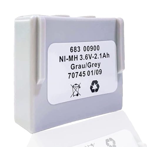 / 1-Pack / 3.6V 68300900 Battery for HETRONIC Remote Control, 2100mAh Rechargeable Ni Mh Battery