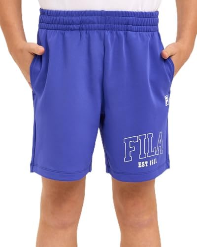 FILA Boy's Dominic Short, Royal Blue, 10