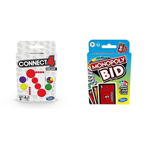 Buy Hasbro Gaming Connect 4 Card Game for Kids Ages 6 and Up, 24