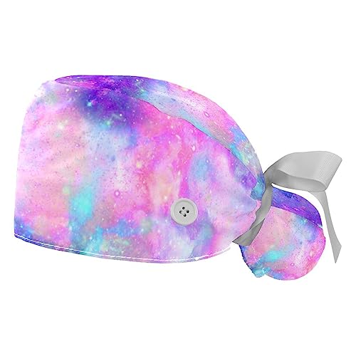 Bonnet de travail violet ajustable qui retient la transpiration et protège les cheveux