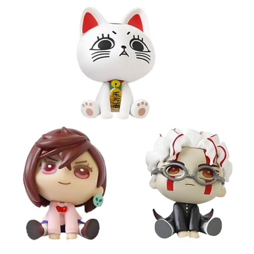 QAHEART Anime Look Up Figure Turbo Granny Figure Ayase Momo Action Figure Okarun Statue Figurine Collectibles 3pcs 5.5CM