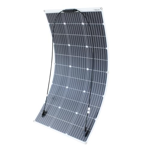 100W Placa Solar Flexible Panel Solar Ideal para Sistemas Aislados la Red Actividades al Aire Libre