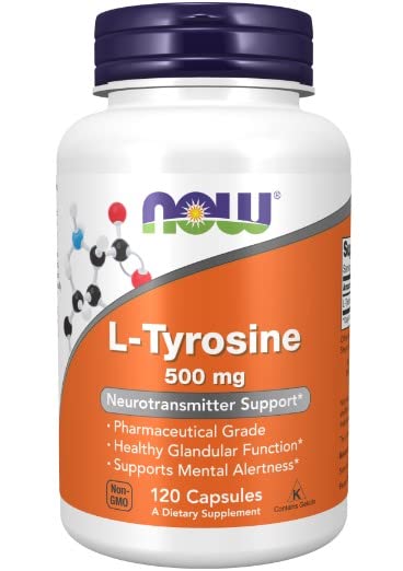 Now Foods, L-Tyrosine, 500 mg, 120 Kapseln