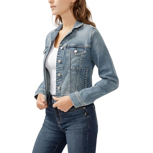 Silver Jeans Co. Women's Fitted Denim Jacket2