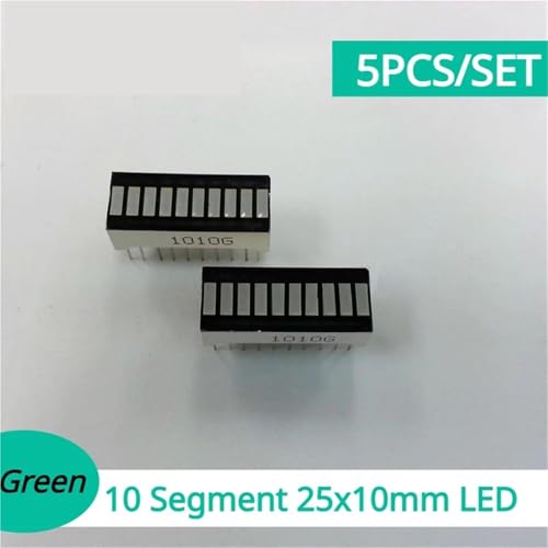 Pantalla verde CL1010G de 10 segmentos LED con iluminación uniforme de 25x10mm 3