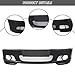 Bewild M-Tech Style Front Bumper Body Kit & Insert Grille Assembly Fit For 2001-2006 BMW E46 325Ci 330Ci & 2000 323Ci MTECH STYLE Modified Front Bumper Assembly Matte Black